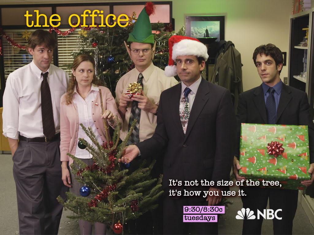 christmas office zoom background