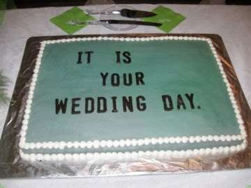 The Office wedding cake, It Is Your Wedding Day